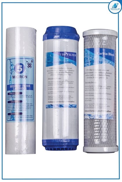 Su Arıtma Açık Kasa Su Arıtma Cihazı 3'lü Filtre 6 Aylık Set