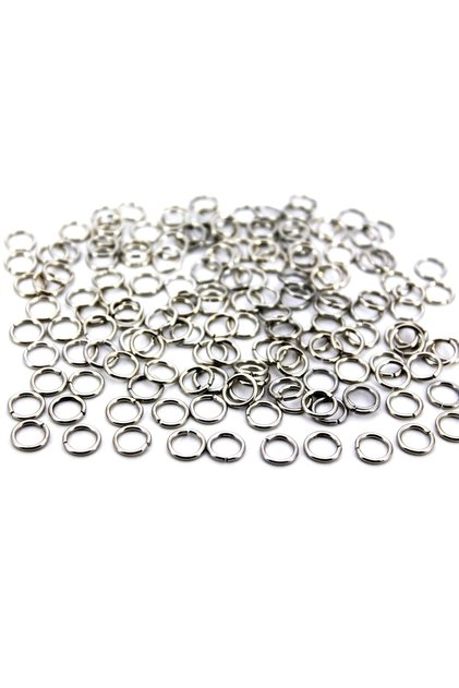 20 Adet - 8 Mm Montaj Halkası, Takı Halkası, Metal Bağlantı Halkası, Nikel Kaplama