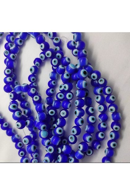 Round Glass Evil Eye Bead String 10 Mm