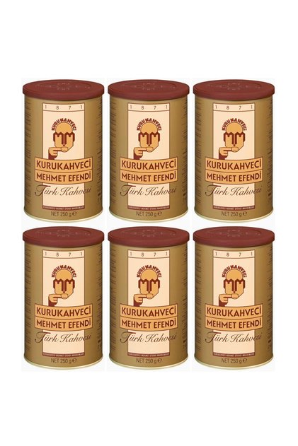 250gr Turkish Coffee - Tin Set of 6