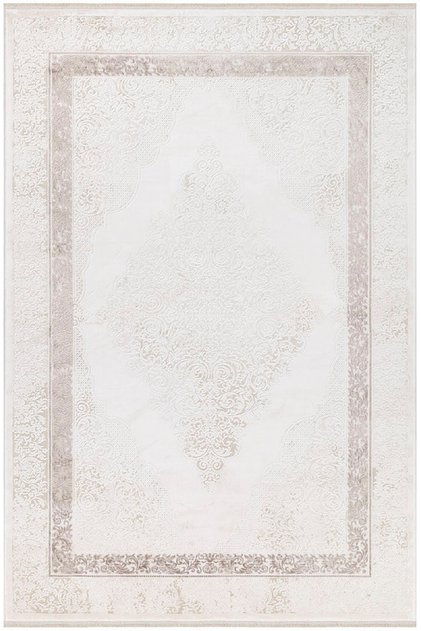 Allures 12246 200x300 Beyaz Klasik Salon Halısı
