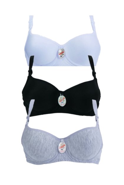 3 Women's Padded Underwire Bra