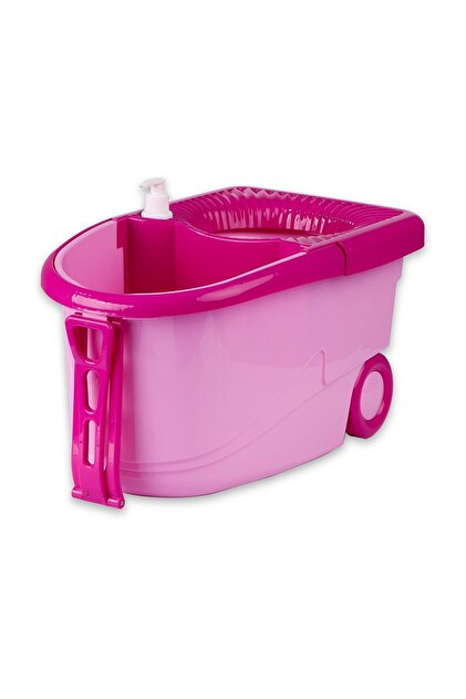 Flora Trendy Tekerlekli Çekmeli Temizlik Seti F369 Pembe - Fiyatı