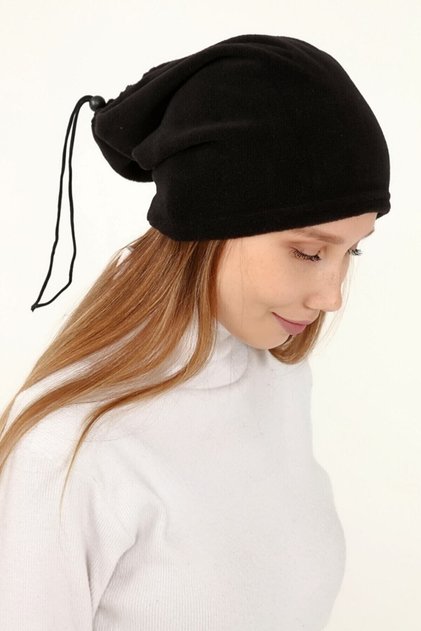 Polar Neck Collar & Polar Beanie Unisex Beanie/neck collar Black