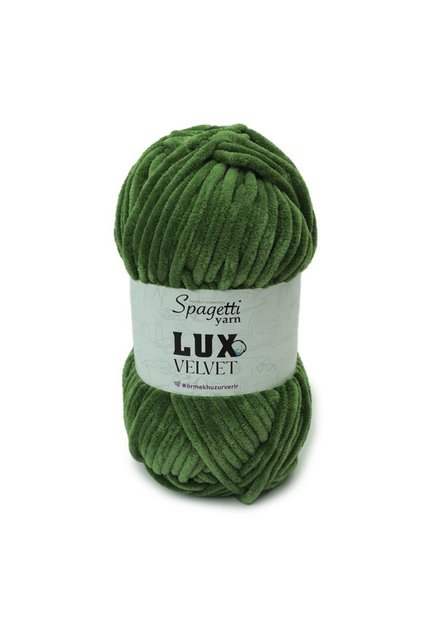 Lux Velvet Oil Green Velvet Hand Knitting Yarn
