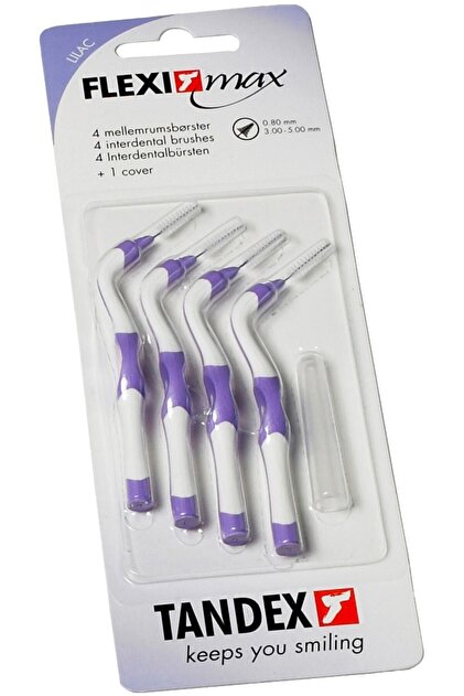 TANDEX Flexi Max Salpı 4lü Arayüz Fırçası 0.8mm Phd 1.4 - Lilac