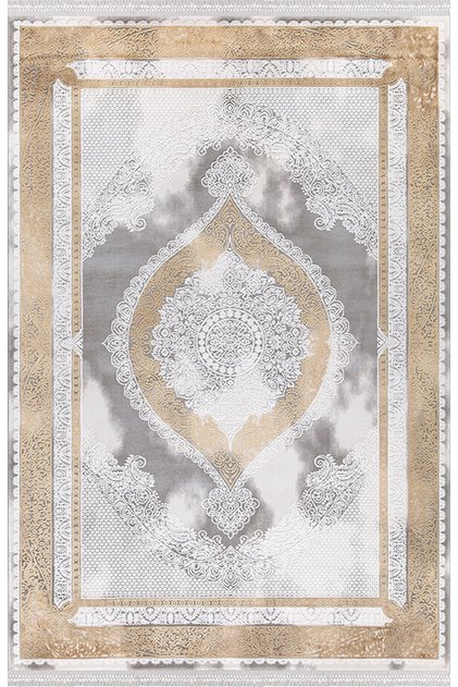 Blossom 13416 Bambu Halı Gri Sarı