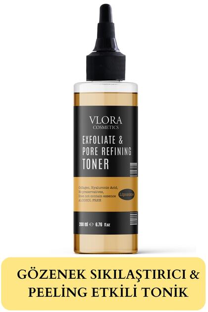Gözenek Sıkılaştırıcı Ve Arındırıcı Tonik 200 Ml( Hyalüronik Asit + Kolajen + Bitkisel Kök Hücre)