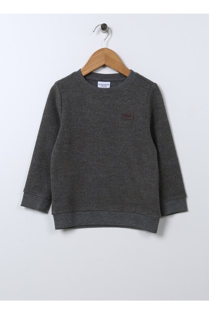 Boy's Gray Melange Sweatshirt Orpas