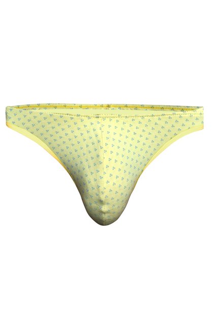 Tanga pentru bărbați galbenă cu model