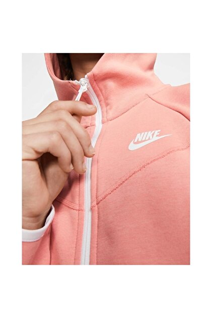 salmon color nike hoodie