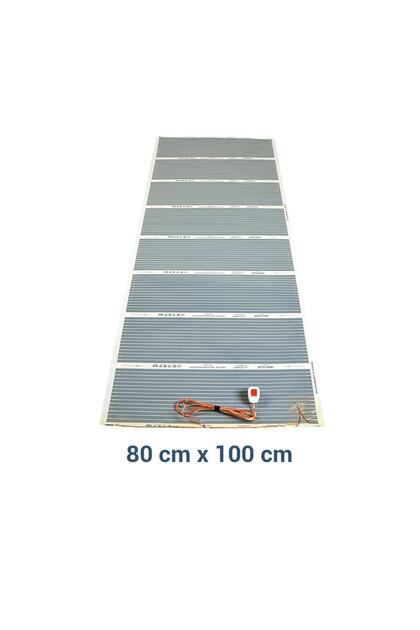 Elektrikli Yerden Isıtma Termostatlı Karbon Film 80 * 100cm