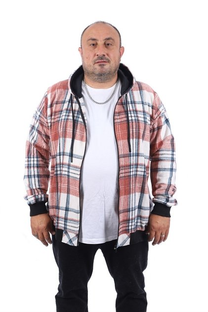 Large Size Lumberjack Sweat Zippered Pocket 22201