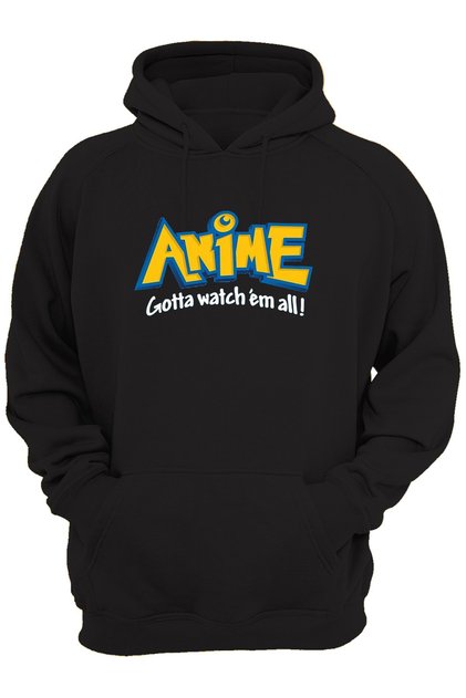 Anime Text Pre-Printed, 100% Cotton, 3 Thread. Very Thick Hoodie with Rasterized, Fully Fleece Inside