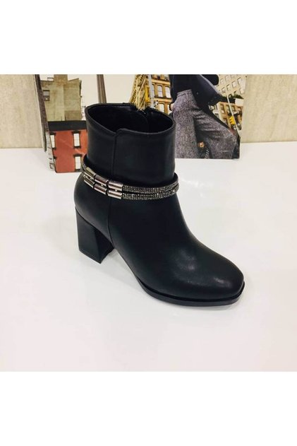 Yeni Sezon Max Moda Kadın Günlük Hafif Rahat Siyah Kadın Topuklu Bot
