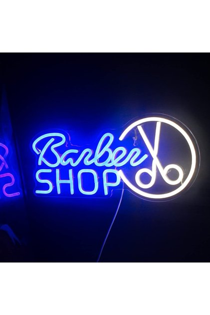 Berber Tabela Neon Tabela Neon Yazı Dekoratif Aydınlatma Ve Gece Lambası