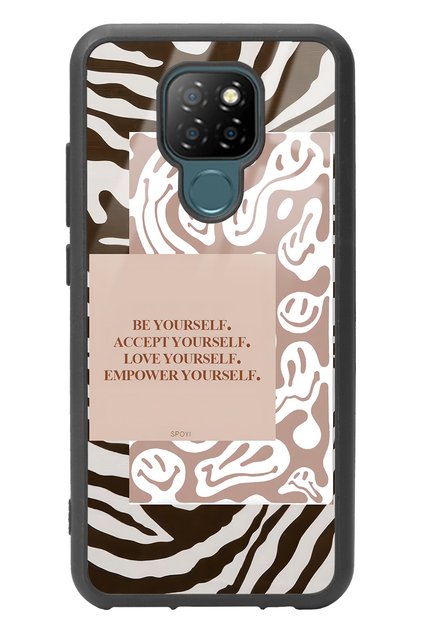 General Mobile Gm 20 Emoji Zebra Design Glossy Phone Case