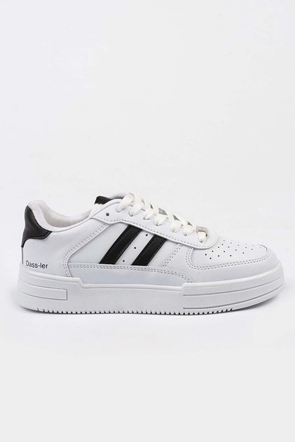 Unisex Garantili Ortopedik Hafif Esnek Sağlam Sneaker Spor Ayakkabı Beyaz Siyah