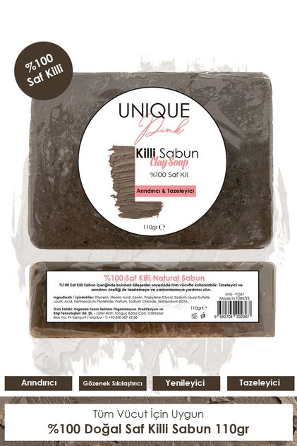 Handmade 100% Pure Clay Soap 110gr