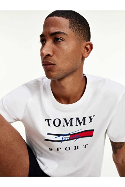Tommy Hilfiger Tommy Sport Signature Erkek Tshirt - 1