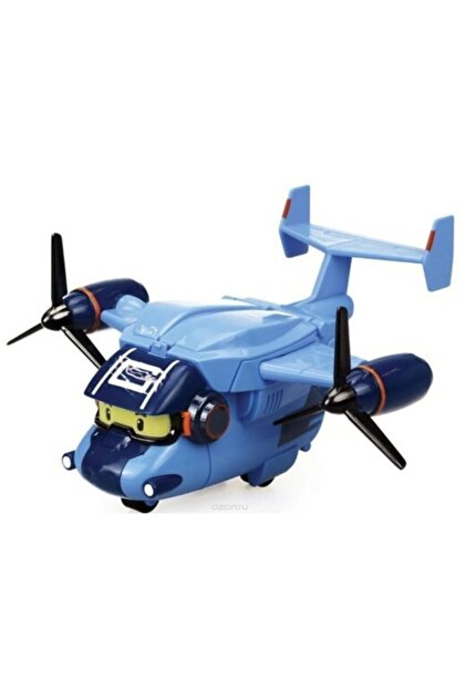 Genel Markalar Robocar Carey Oyuncak Robocar Kargo Uçağı Figürü Kahraman Poli Çocuk Oyuncakları - 1