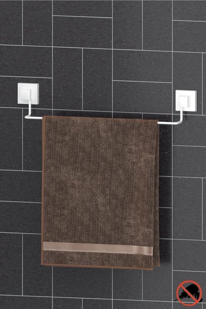 Delme Vida Matkap Yok! Easyfıx Yapışkanlı Uzun Havluluk Beyaz EF260