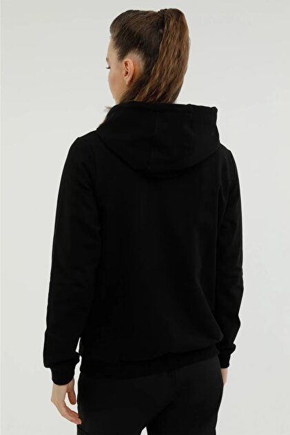 Lumberjack Zip Hoodie Kadın Tam Fermuarlı Kapüşonlu Sweatshirt