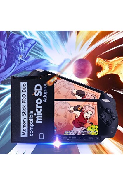 POPKONSOL Memory Stick Pro Duo Çevirici Adaptör Psp Hafıza Kartı