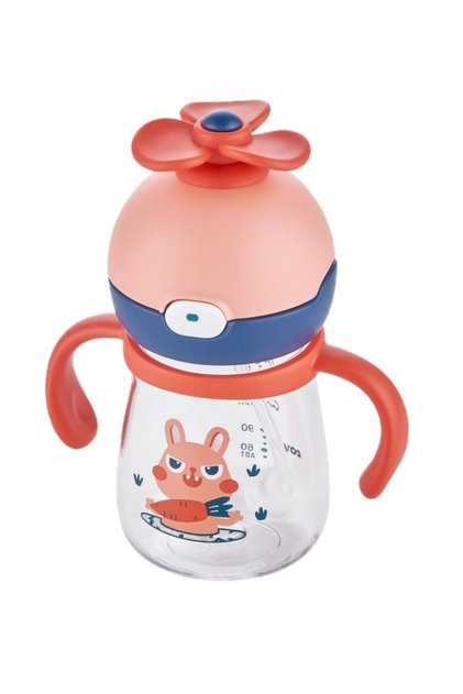220ml Rotatable Propeller Head Smart Straw Bulk Baby (+6 Months) Tritan Water Bottle B1050