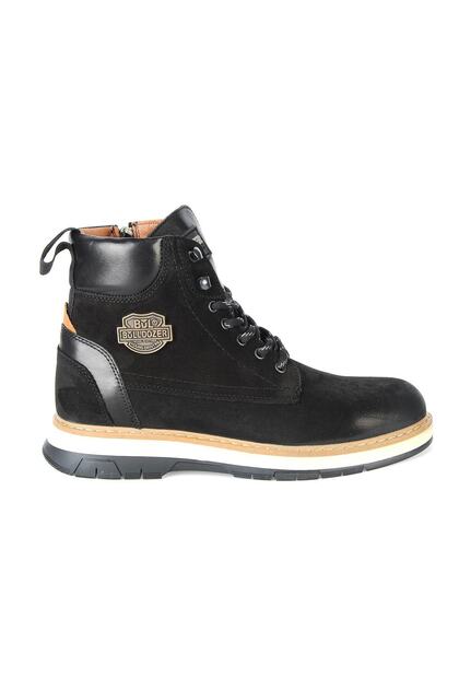 230311 Black Nubuck Leather Men's Boots