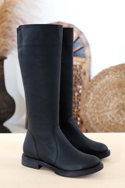 1436 Rubber Sole Long Boots