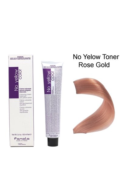 No Yellow Color Toner Rose Gold 100ml