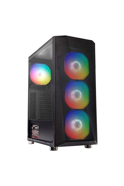 Cold 4x120mm Rainbow Fanlı Oyuncu Bilgisayar Kasası