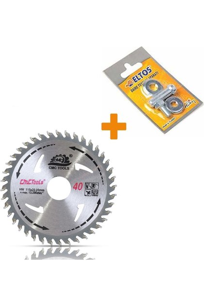 Daire Testere Bıçağı Ahşap Testeresi 115mm + Matkap Aparatı