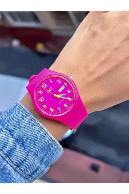 Unisex Kol Saati Silikon Kordon Spor Model Su Geçirmez Takvimli 2 Yıl Garantili