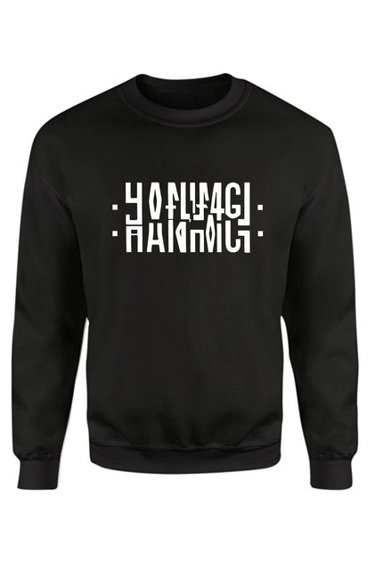 Ladies' Style Printed Foldable Crew Neck 3-Thread Brushed Inside Sweatshirt