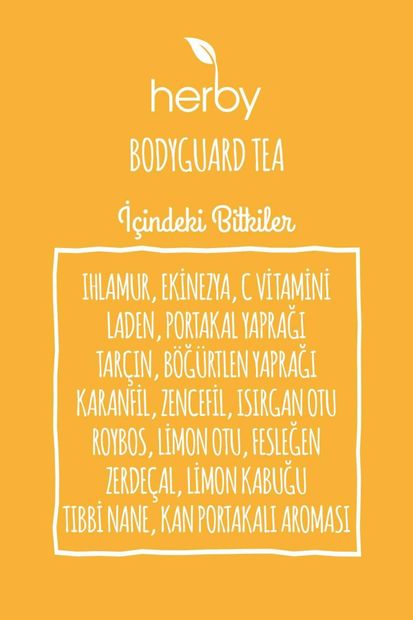 Herby Bodyguard Tea Bağışıklığa Destek C Vitaminli Bitki Çayı 4'lü Paket - 3