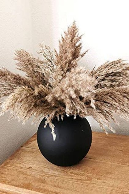 10 Adet Görkemli Kurutulmuş Pampas Bitkileri Kabarık Pampas Otları, Yapay Çiçek, Vazo Dahil Değildir