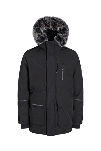 Jack & Jones Jack Jones Exped Parka Erkek Siyah Mont 12215576-02