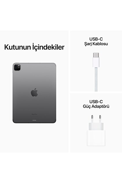 Apple 11-inch iPad Pro Wi-Fi + Cellular 128GB - Uzay Grisi