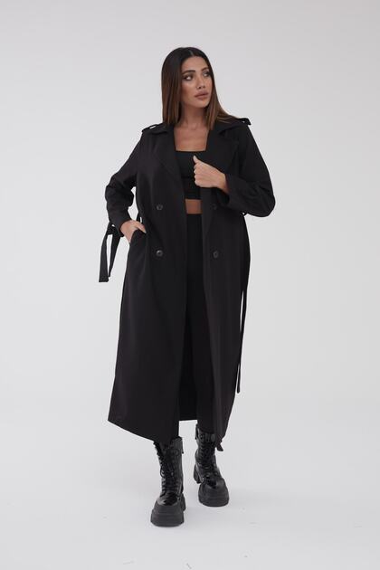 Nero Trençkot Oversize