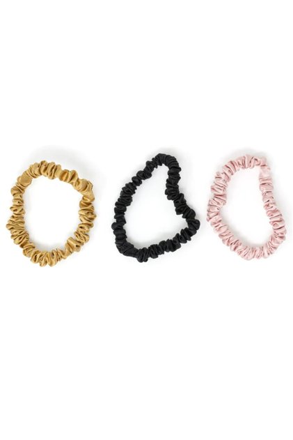 Women's Set of 3 Satin Wrist Elastic Clasps