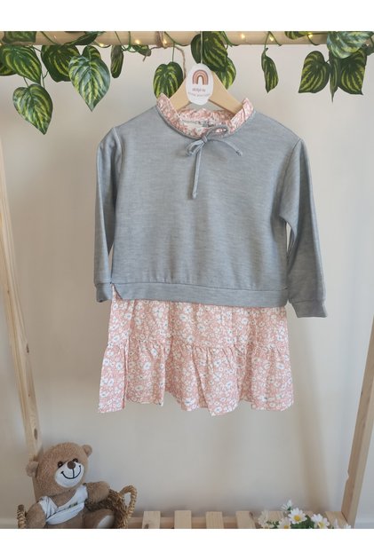 Sweatshirt Detailed Dress
