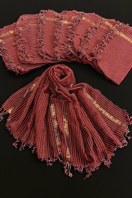 Burgundy Bridesmaid Shawl, Bride Carriage Wedding Convoy Circumcision Towel Ornament, Henna Night Gift 10 Pieces