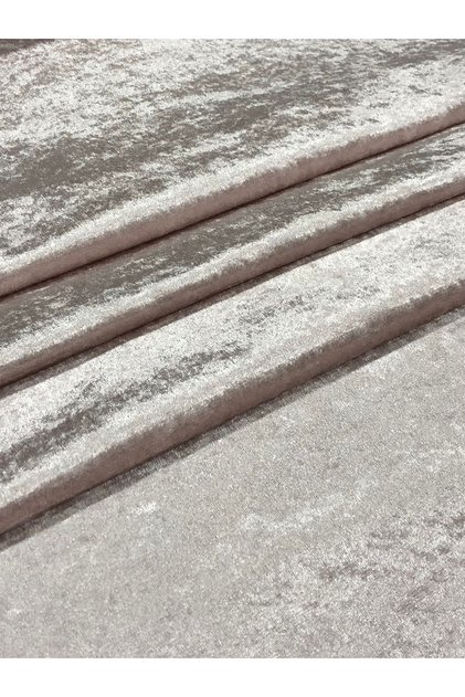 Parlak Kadife Açık Pudra Kumaş Döşemelik Kumaş (likrasız & Astarlı)