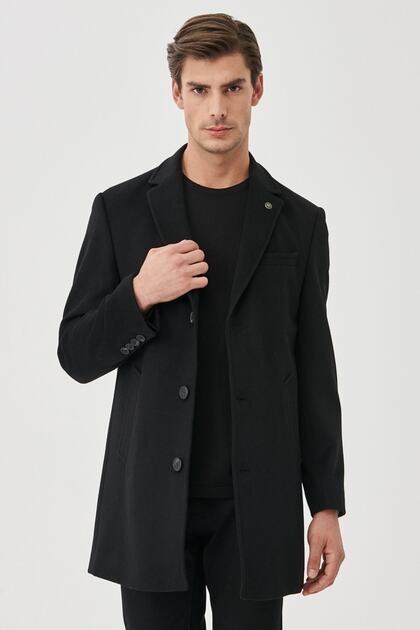Altınyıldız Classics Erkek Siyah Standart Fit Soğuk Ve Rüzgar