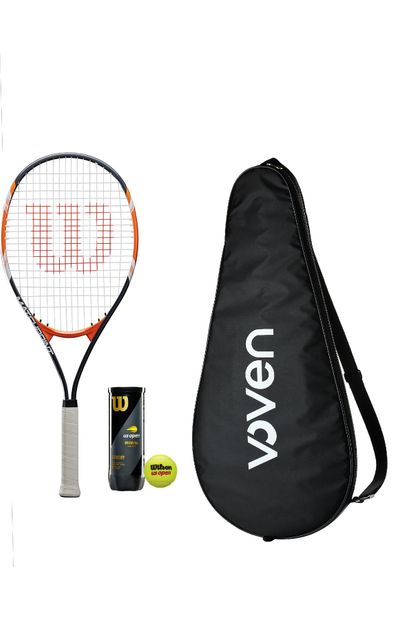 Wilson Matchpoint Xl Yetişkin Tenis Raketi + Us Open Tenis Topu + Voven Tenis Raket Kılıfı Seti - 1