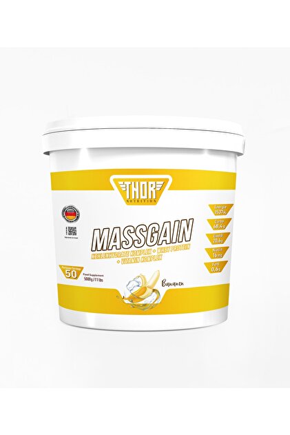 THOR NUTRITION 5 Kg Massgainer 50 Servis Muz Aromalı + 5 Hediye