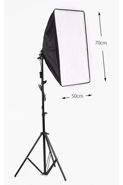 AA Plus Softbox Sabit Işık Seti 50x70 Cm- 50 Watt (500 Watt Çıkış