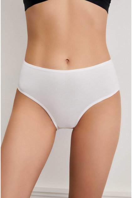 Women's White 5-Piece High Waist Slip